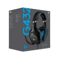 Наушники LOGITECH G432, игровые, микрофон, 2 м, чёрные Наушники LOGITECH G432, игровые, микрофон, 2 м, чёрные