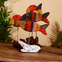 Сувенир "Рыбки" дерево 40х20х30 см Сувенир "Рыбки" дерево 40х20х30 см