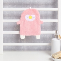 Полотенце для рук LoveLife "Пингвин", цв. розовый, 25х21 см, 100% пэ, микрофибра 280 г/м2 Полотенце для рук LoveLife "Пингвин", цв. розовый, 25х21 см, 100% пэ, микрофибра 280 г/м2