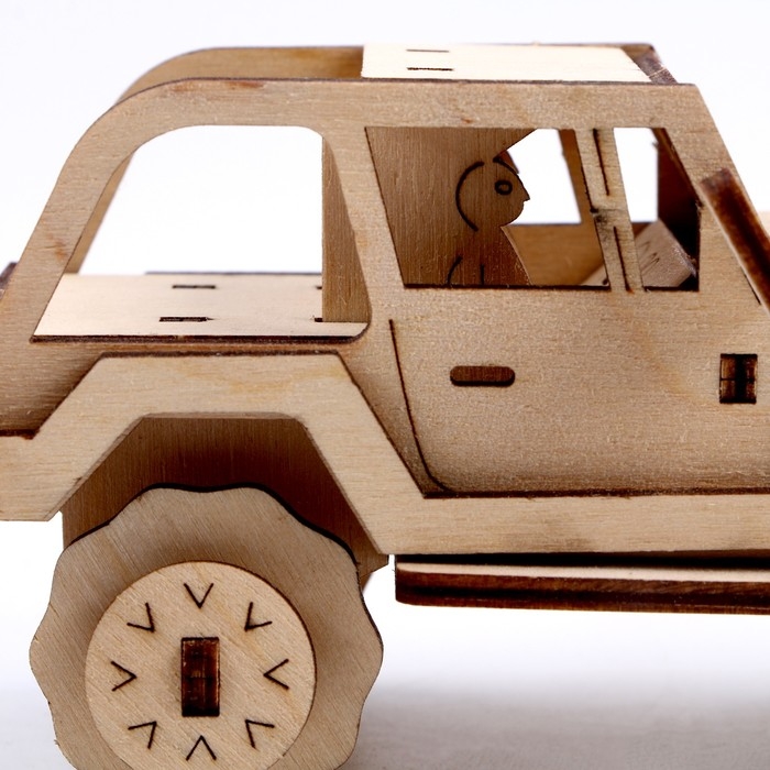 Конструктор из дерева &laquo;Джип&raquo;, 12х6х6,5