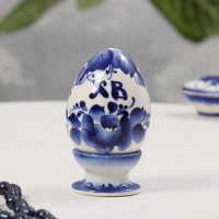 Сувенир &laquo;Яйцо на подставке&raquo;, 10.х6 см, гжель