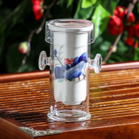 Стеклянная колба для заваривания чая «Горный пейзаж», 200 мл, 7×6×10,7 см, рисунок МИКС Стеклянная колба для заваривания чая «Горный пейзаж», 200 мл, 7×6×10,7 см, рисунок МИКС