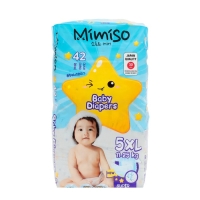 Подгузники одноразовые для детей MIMISO 5/XL 11-25 кг 42шт Подгузники одноразовые для детей MIMISO 5/XL 11-25 кг 42шт