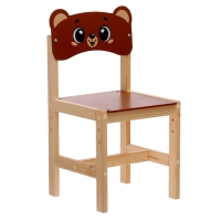 Стул деревянный &laquo;Мишка&raquo;, регулируемый