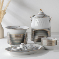 Сервиз столовый фарфоровый &laquo;Бомонд&raquo;, 37 предметов, 2 вида тарелок