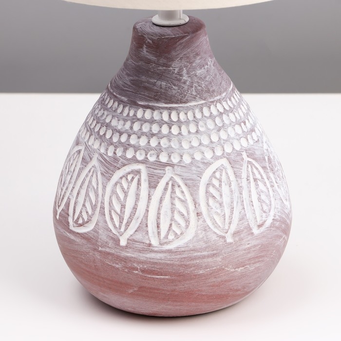 Настольная лампа Настольная лампа "Моника" Е14 40Вт шоколадный 17х17х33 см RISALUX