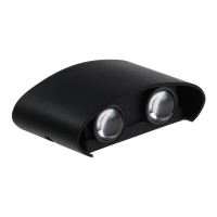 Светильник фасадный &laquo;Полусфера&raquo;, FSD-073, 4 Вт, 3000К, 2 луча, IP65, 220 В, пластик, черный   100842