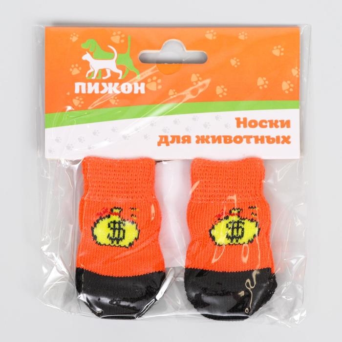 Носки нескользящие Носки нескользящие "Мешок денег", S (2,5/3,5 * 6 см), набор 4 шт