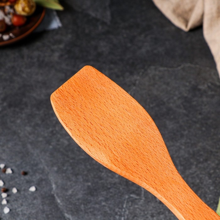 Лопатка деревянная &laquo;Косая&raquo;, 30.5 см, бук-премиум