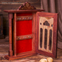 Ключница "Замок" дерево 29х22х6,5 см