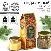 Набор &laquo;Крепкого здоровья&raquo;: травяной чай 20 г. и крем-мед 120 г.
