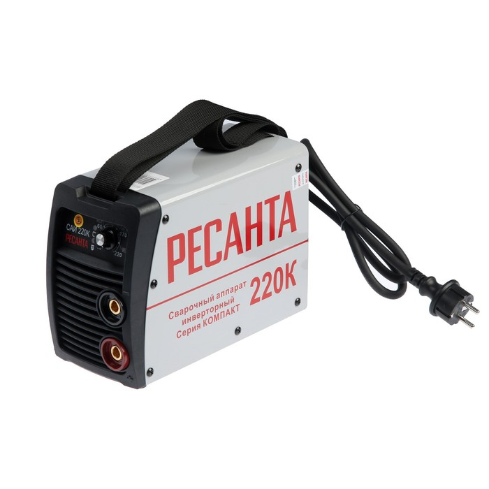 Сварочный аппарат инверторный Сварочный аппарат инверторный "Ресанта" САИ220К, 8 кВт, 10-220 А,