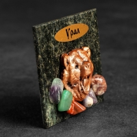 Магнит "Медведь. Урал", змеевик, гипс