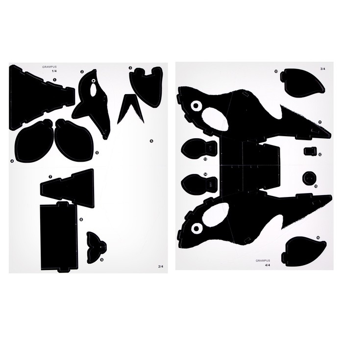 Набор для творчества создние 3D фигурки &laquo;Косатка&raquo;