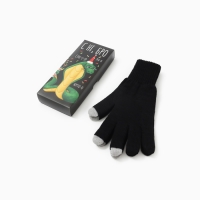 Мужские перчатки в подарочной коробке"С нг, бро" р.22 Мужские перчатки в подарочной коробке"С нг, бро" р.22