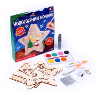 Набор для творчества &laquo;Новогодний ночник из дерева&raquo;