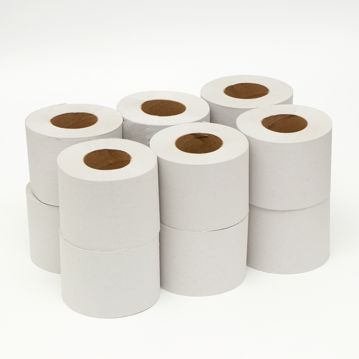 Туалетная бумага серая, для диспенсера, 1 слой, 130 метров Туалетная бумага серая, для диспенсера, 1 слой, 130 метров