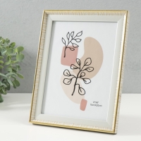 Фоторамка пластик 15х20 см "Золотые полосы, двойная" 17,3х22,2 см Фоторамка пластик 15х20 см "Золотые полосы, двойная" 17,3х22,2 см