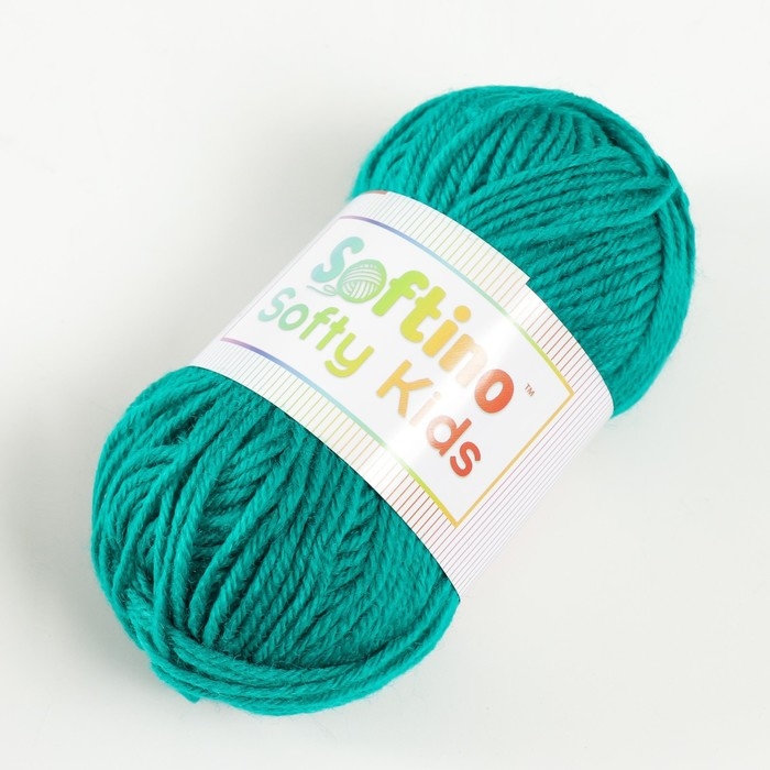 Пряжа 100% акрил "Softy Kids" 90м &plusmn;5м 50 гр цвет 43 морская волна
