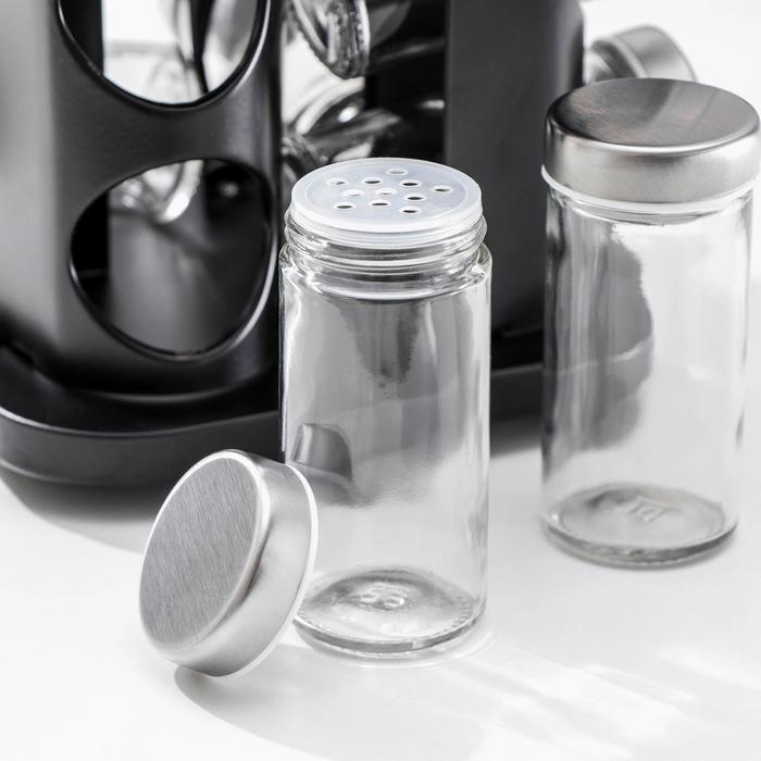 Набор для специй на подставке &laquo;Шеф&raquo;, 16&times;22 см, 12 шт