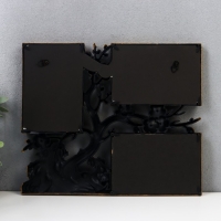 Фоторамка пластик на 3 фото 10х15 см "Вишнёвый сад" тёмное золото 32х27 см Фоторамка пластик на 3 фото 10х15 см "Вишнёвый сад" тёмное золото 32х27 см