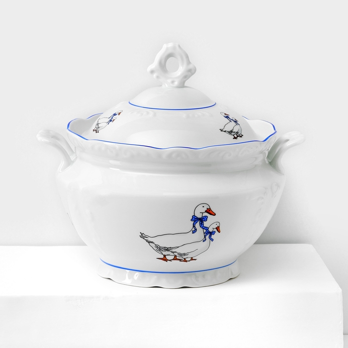 Сервиз фарфоровый столовый &laquo;Гуси&raquo;, 48 предметов