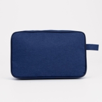 Косметичка на молнии, наружный карман, цвет синий Косметичка на молнии, наружный карман, цвет синий