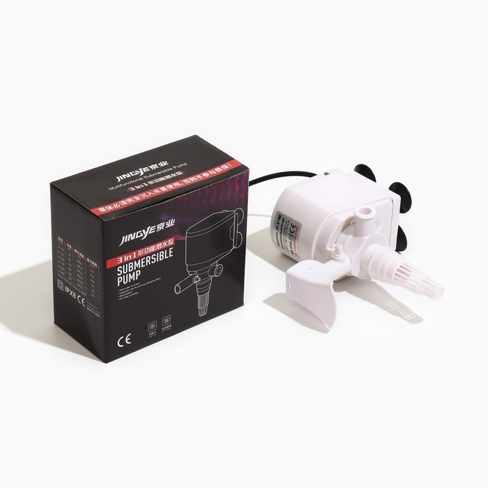 Помпа аквариумная JINGYE JY-1700, 1500 л/ч, 20 Вт, высота подъема воды 1,5 м Помпа аквариумная JINGYE JY-1700, 1500 л/ч, 20 Вт, высота подъема воды 1,5 м