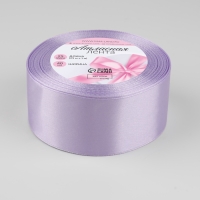 Лента атласная, 40 мм &times; 23 &plusmn; 1 м, цвет нежно-сиреневый №44