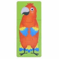 Пазлы 3 в 1 &laquo;Собирай и меняй: Животные&raquo;, 9 пазлов, 27 деталей