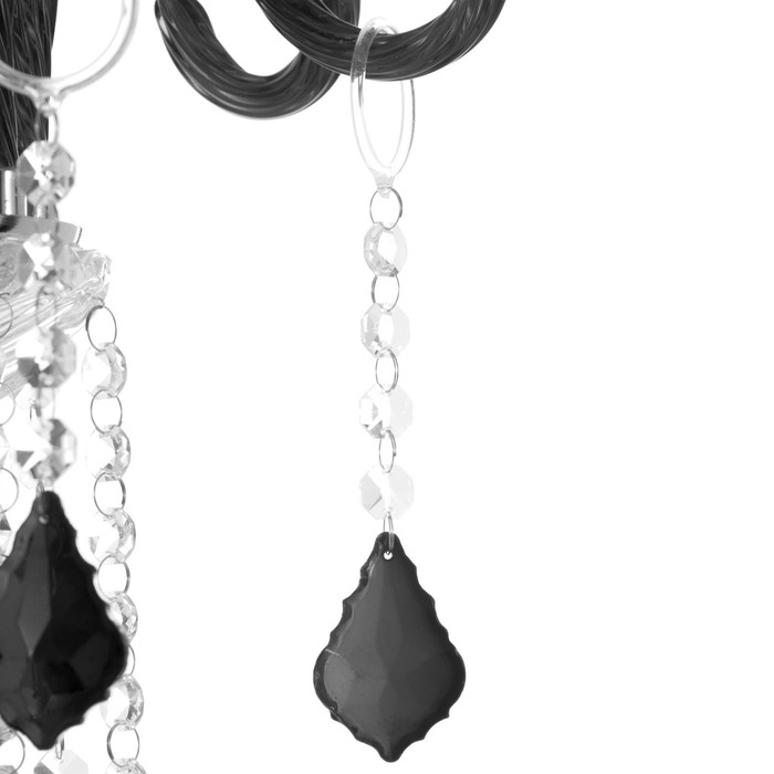 Люстра Люстра "Карина" 8хЕ14 40Вт черный 75х75х100-130см BayerLux