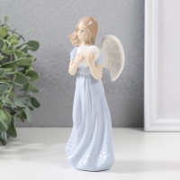 Сувенир керамика "Ангел в голубом платье с сердцем на ветру" 18х8х6 см Сувенир керамика "Ангел в голубом платье с сердцем на ветру" 18х8х6 см