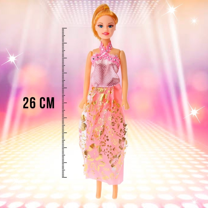 Кукла-модель «Модница» в платье, МИКС Кукла-модель «Модница» в платье, МИКС