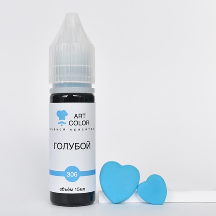 Гелевый краситель Art Color, голубой, 15 мл