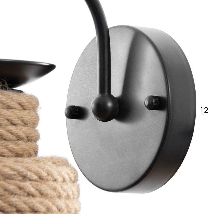 Бра "Эллеб" 1хЕ27 черный 32х32х35см