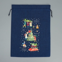 Мешок с термонаклейкой &laquo;Семья&raquo;, 30 х 40 см +/- 1.5 см, Новый год