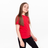 Футболка детская, цвет красный, рост 122 см Футболка детская, цвет красный, рост 122 см