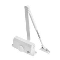 Доводчик дверной ТУНДРА TD D25WW, до 25 кг, белый Доводчик дверной ТУНДРА TD D25WW, до 25 кг, белый