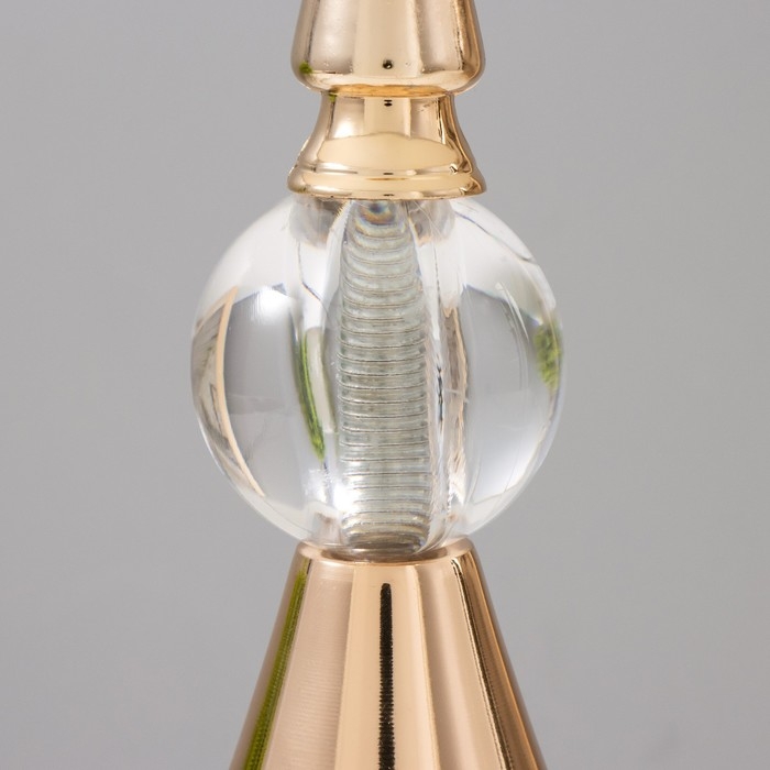 Настольная лампа "Марфа" Е27 40Вт бело-золотой 22х22х40 см RISALUX