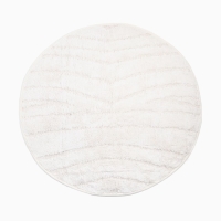 Ковер Этель "Zig-Zag" &Oslash; 100 см, молочный,  70% хлопок, 30% п/э, 1500 г/м2