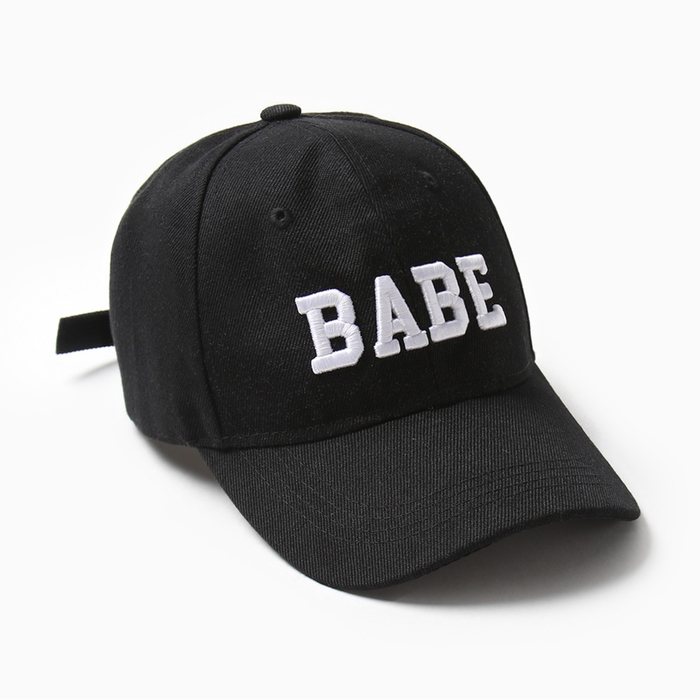 Бейсболка MIST "Babe", цвет черный,  размер 56-58