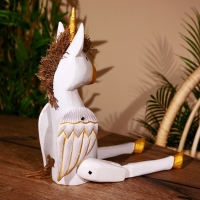 Сувенир "Единорог" висячие лапки, дерево 50 см Сувенир "Единорог" висячие лапки, дерево 50 см