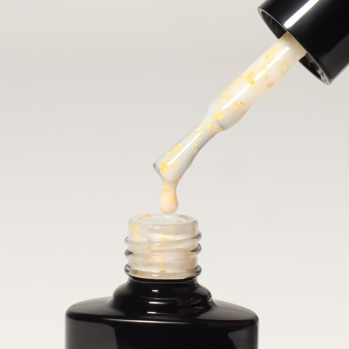 Гель лак для ногтей, «MILK POTAL», 3-х фазный, 8мл, LED/UV, цвет белый/золотистый (02) Гель лак для ногтей, «MILK POTAL», 3-х фазный, 8мл, LED/UV, цвет белый/золотистый (02)