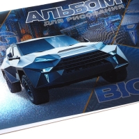 Альбом для рисования А4, 48 листов на гребне BIG boys-BIG toys, обложка металлизированный картон, выборочный лак, МИКС Альбом для рисования А4, 48 листов на гребне BIG boys-BIG toys, обложка металлизированный картон, выборочный лак, МИКС