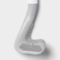 Ёршик для унитаза Доляна, силиконовый, 7×4×39 см, цвет серый Ёршик для унитаза Доляна, силиконовый, 7×4×39 см, цвет серый