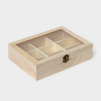 Ящик для хранения чайных пакетиков Доляна &laquo;Ахмадабад&raquo;, 9 ячеек, 24&times;17,3&times;6,5 см