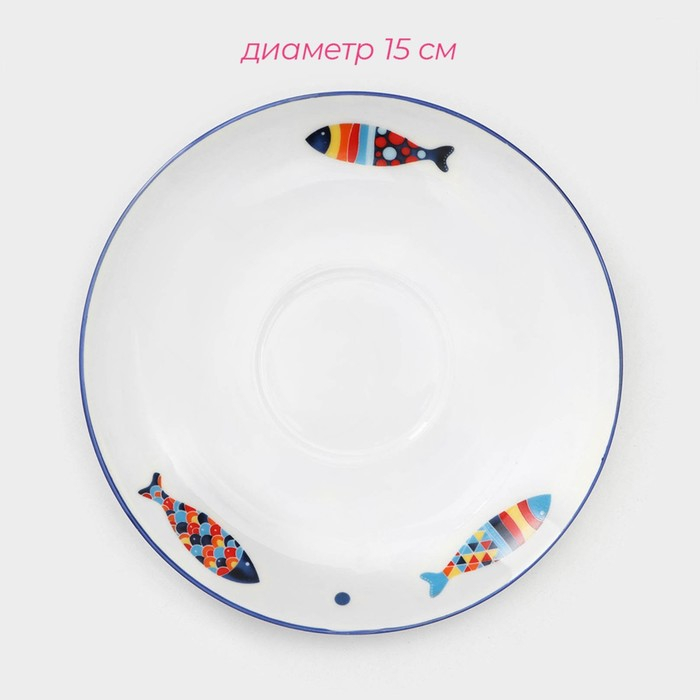 Сервиз фарфоровый чайный Доляна «Емеля», 12 предметов: 6 чашек 280 мл, 6 блюдец d=15 см, цвет белый Сервиз фарфоровый чайный Доляна «Емеля», 12 предметов: 6 чашек 280 мл, 6 блюдец d=15 см, цвет белый