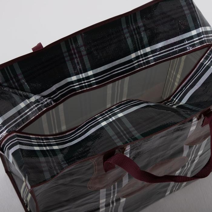 Сумка хозяйственная на молнии, 73 л, цвет чёрный Сумка хозяйственная на молнии, 73 л, цвет чёрный