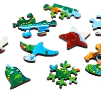 Деревянный пазл фигурный «Новый год! В гостях у Снегурочки» Деревянный пазл фигурный «Новый год! В гостях у Снегурочки»