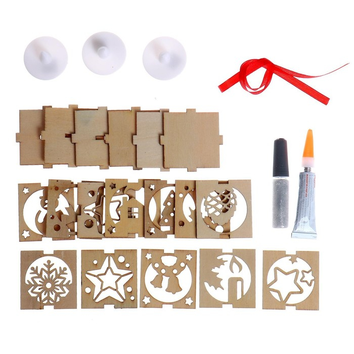 Набор для творчества &laquo;Ёлочные игрушки со светодиодом&raquo;